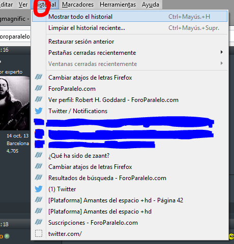 Cambiar atajos de letras Firefox