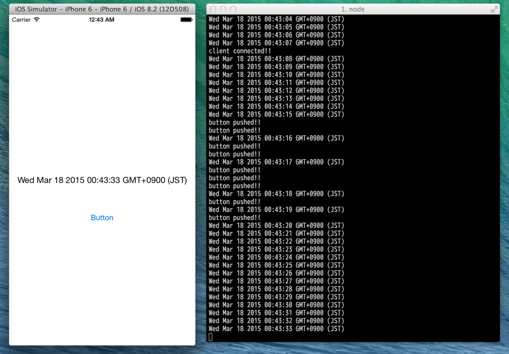 SwiftでSocket.io (nodejs利用) Node.js Qiita