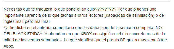 Ventas de consola black friday