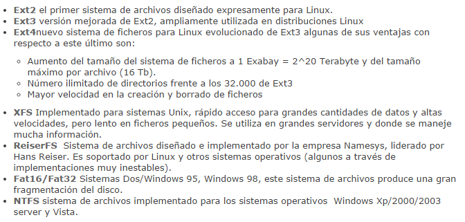 sistema archivos