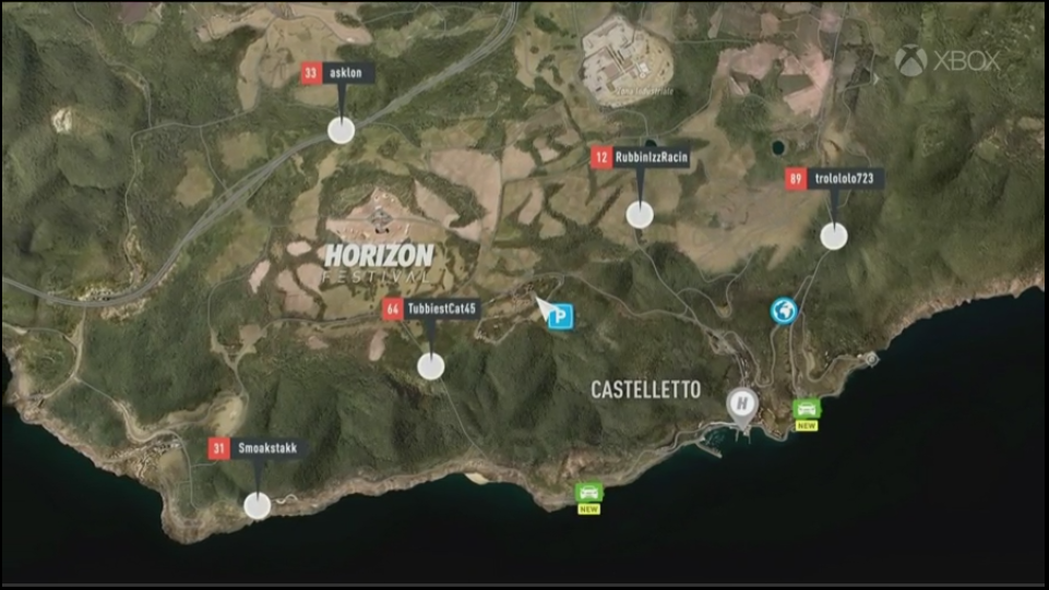 Scale of Forza Horizon 5's map compared to 4's (Using road width