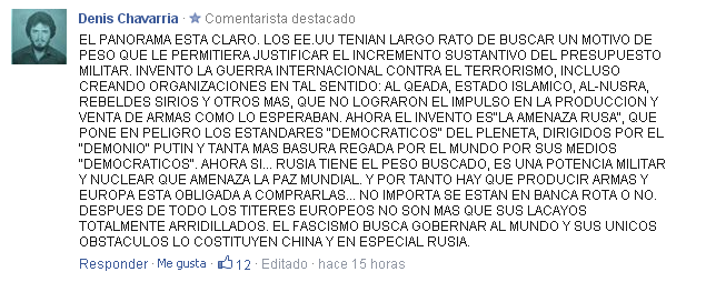 El congreso de EEUU declara la guerra a Rusia