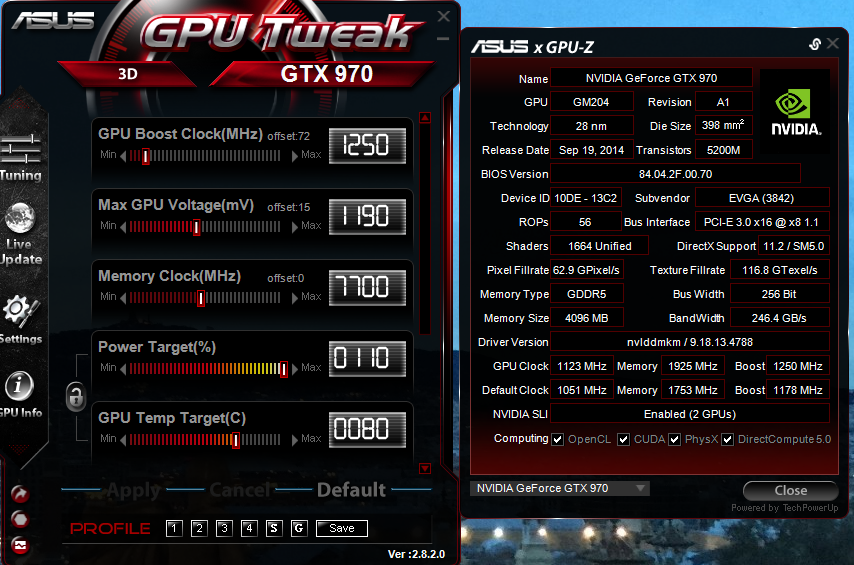 gtx 970 sli running