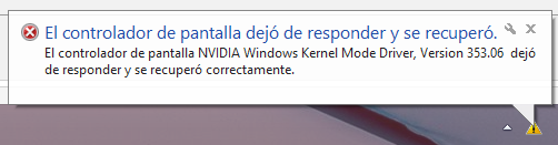 Nvidia windows kernel mode 2024 driver dejo de funcionar