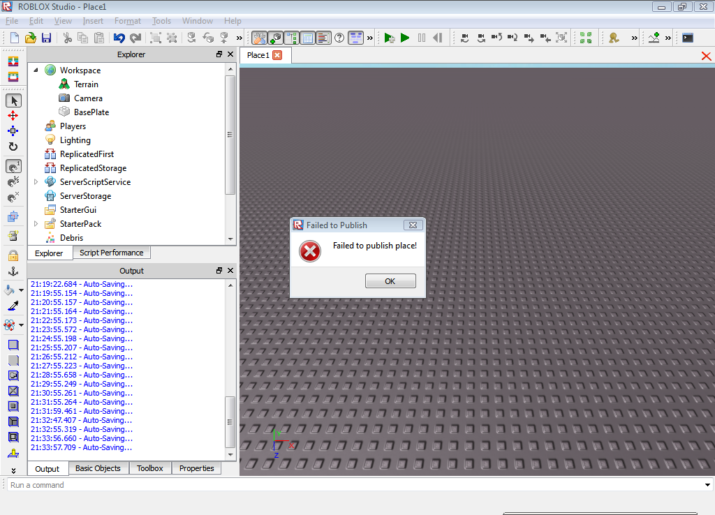 Roblox Studio Update Updating Places Created With Createplaceasync Fails On Studio