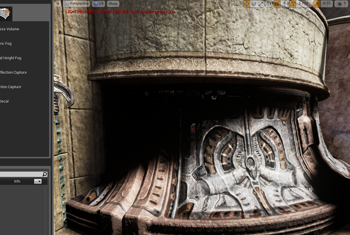 unreal engine how to rebuild lighting