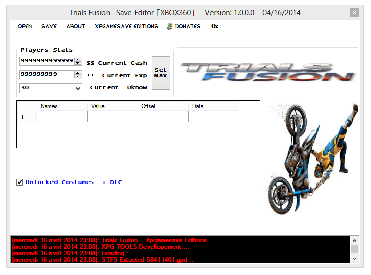 [v4][ Trials Fusion 2014 Save Editor ][New] Xbox 360 Mod Tool XPG Gaming Community