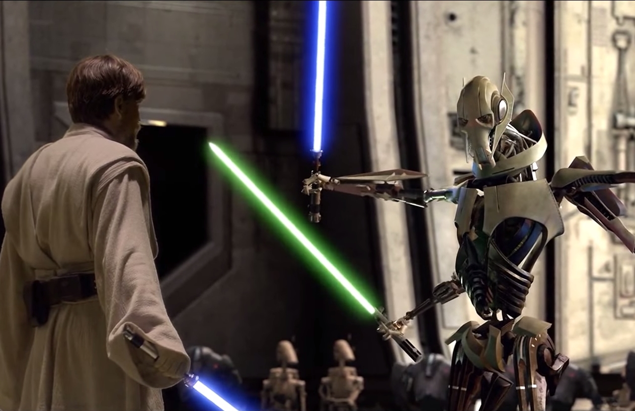 Star Wars Figure Battle General Grievous With Lightsabers Model