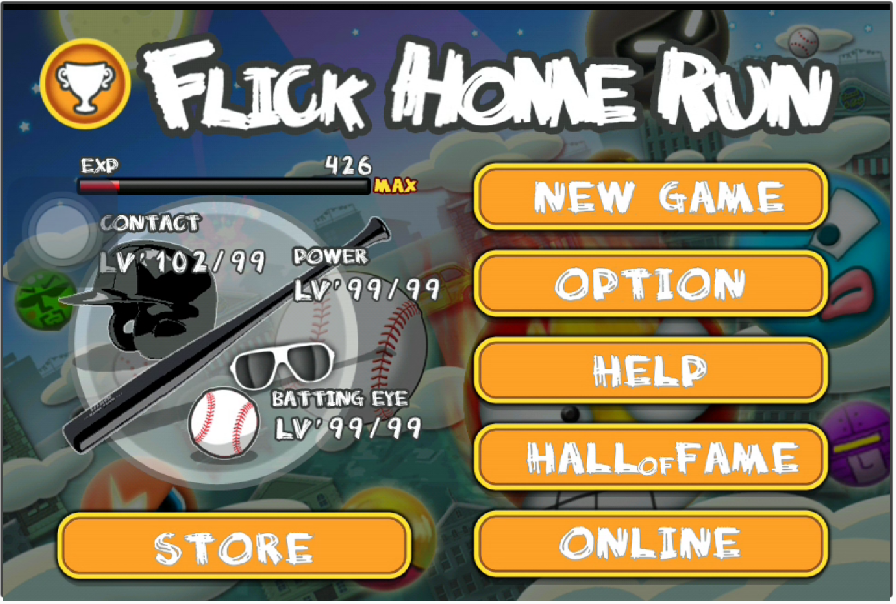 Flick Home Run! baseball game Apk Mod Unlocked