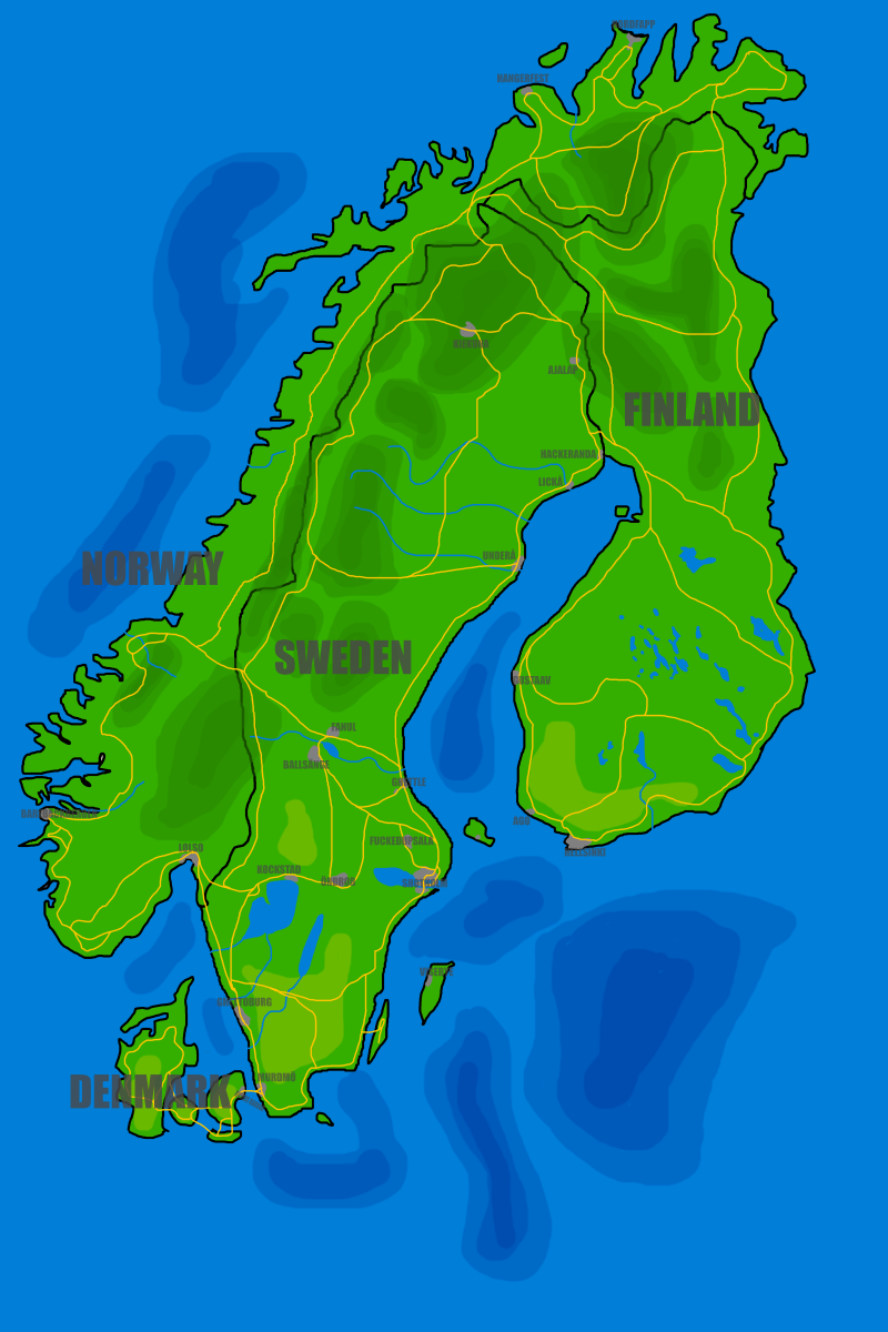 Gta Map -  Sweden