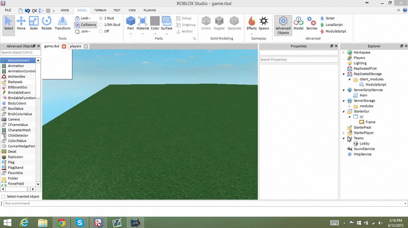 V2) Como abrir propriedades, explorer e output no Roblox Studio 