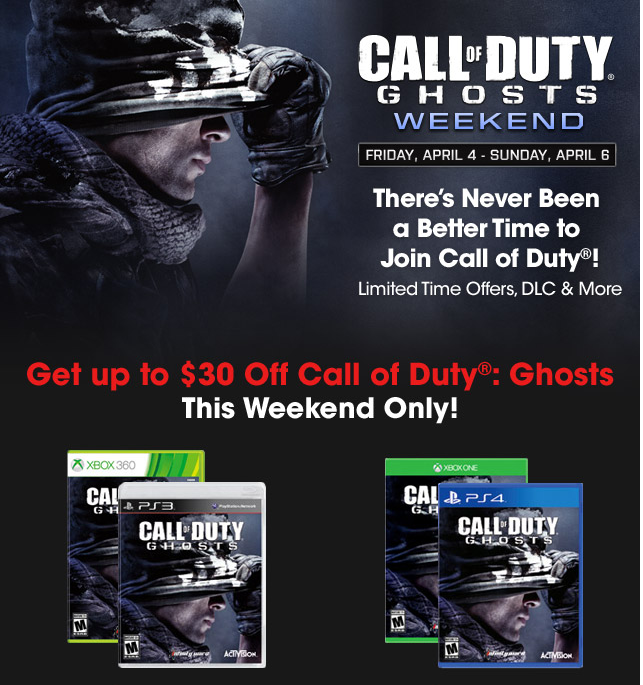 Gamestop cod ghost coupon