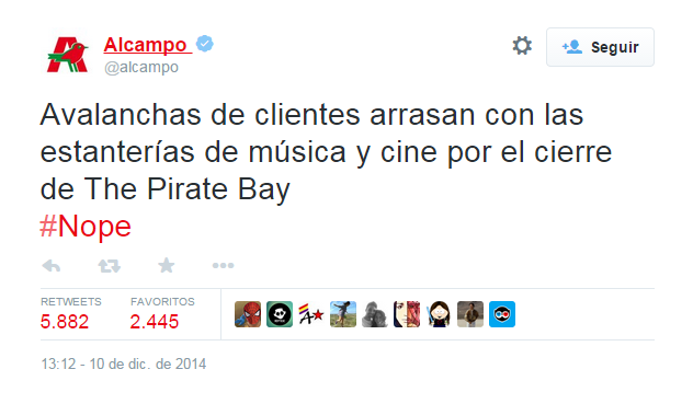 Han chapado The Pirate bay