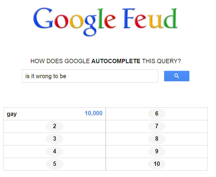 Has a dog ever been answers incorrect (Google Feud) · Issue #3