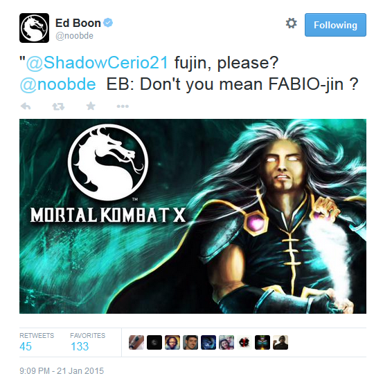 The Ed Boon Twitter Watch Thread, Page 81