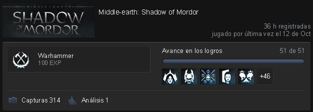 He completado Sombra de Mordor al 100% con todos sus logros y pregunto respuestas