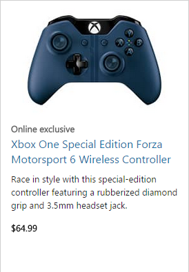 xbox one limited edition forza 6 wireless controller