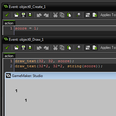 How to Draw Score in Game Maker 