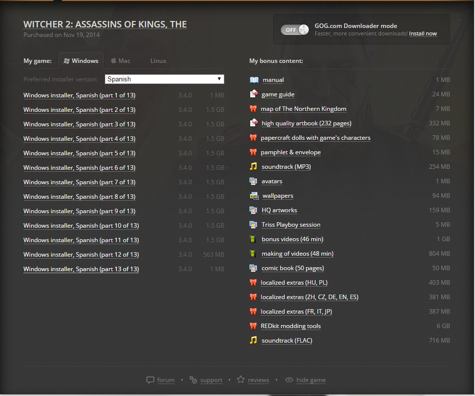 The Witcher 2 gratis
