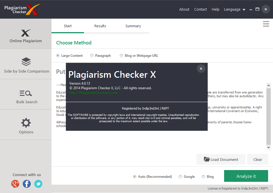 license code plagiarism checker x