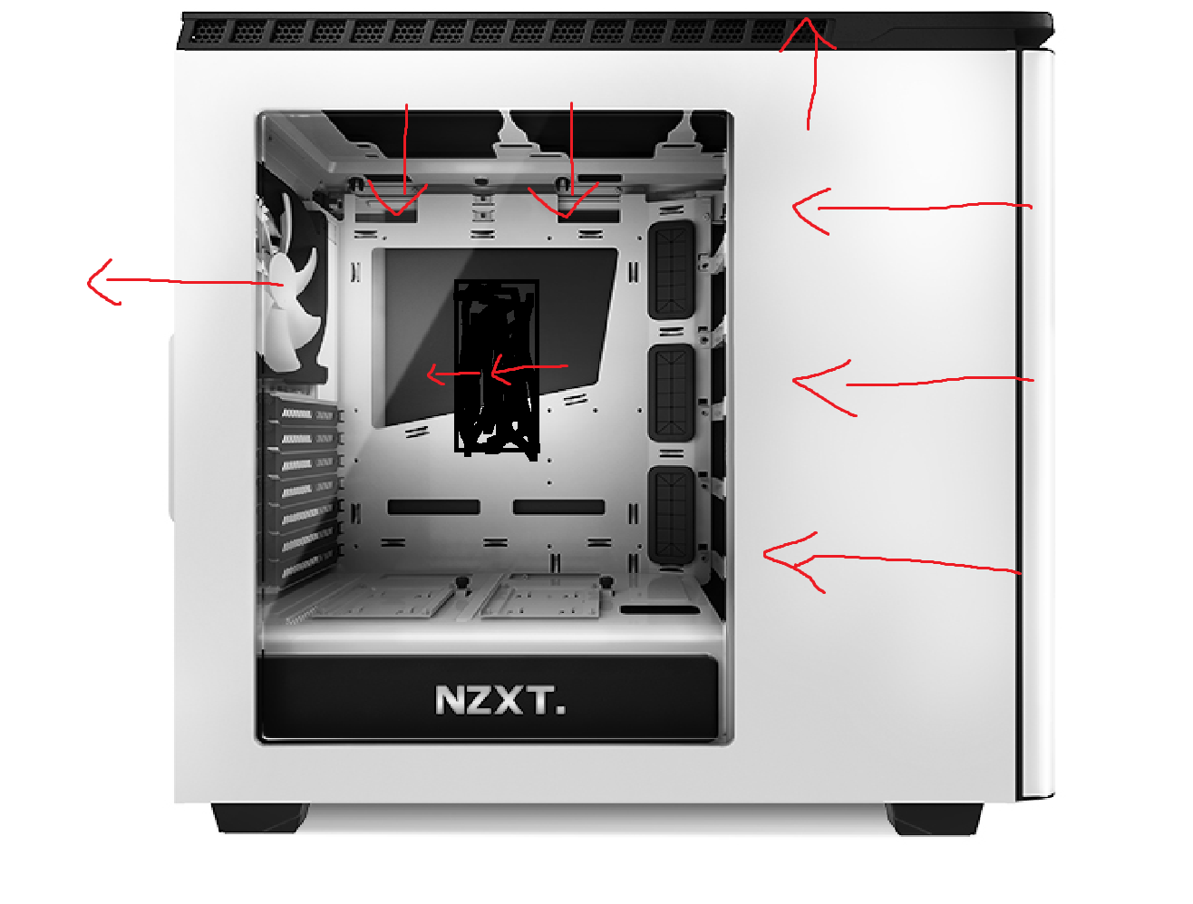 NZXT H440 Fans (Better Airflow) r/buildapc