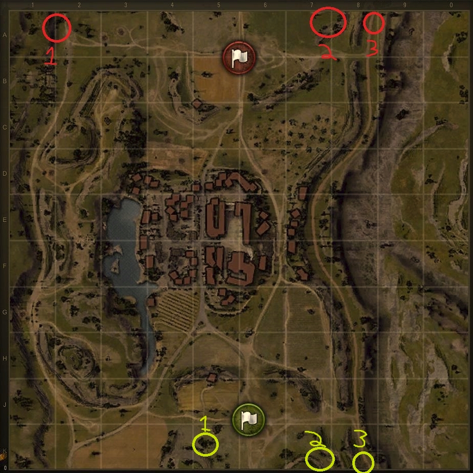 Locations for Artillery in World of Tanks Maps World of Tanks official forum