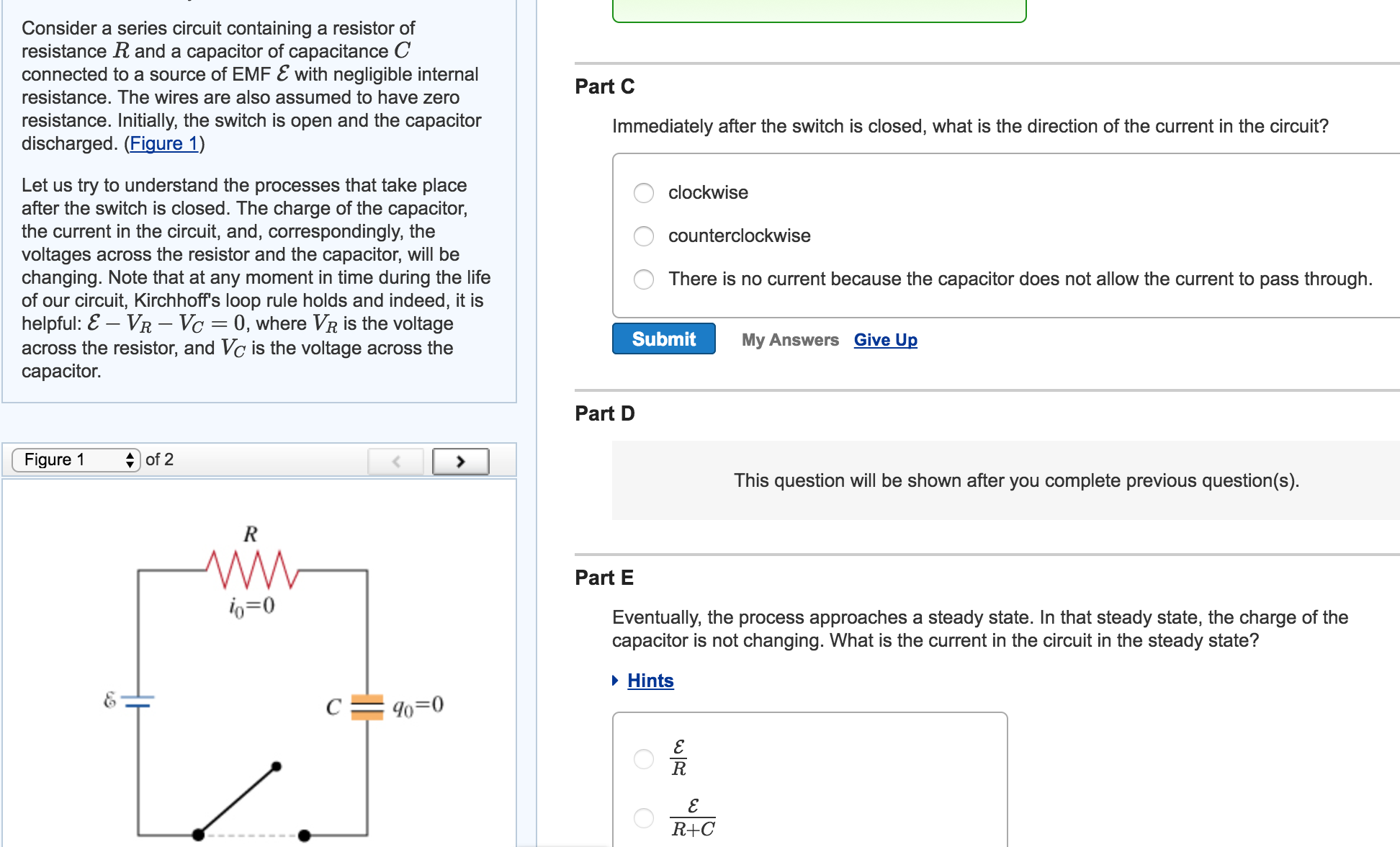 Solved Part B Construct A Circuit Containing Two 10 2 Chegg