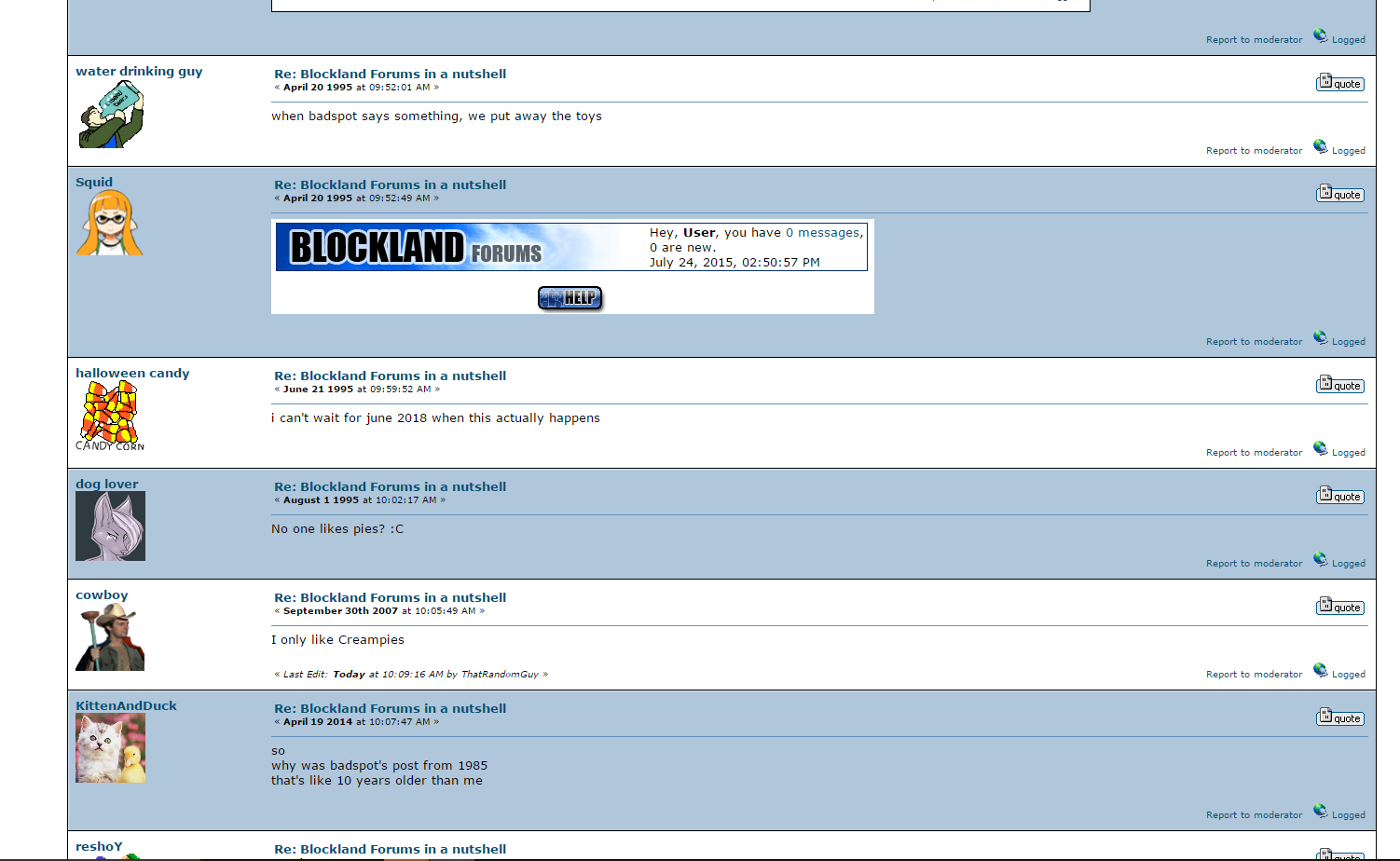 Blockland Forums in a Nutshell 