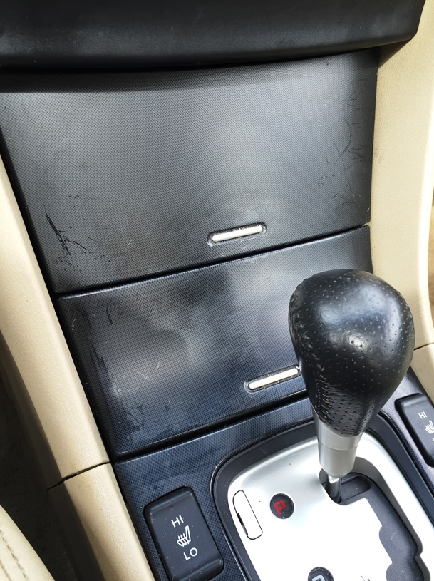 Scratched console. What do I do here? AutoDetailing