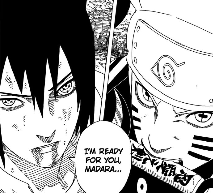 [SPOILERS]Now we know the color of Sasuke's eye (Ch 695 colored pages