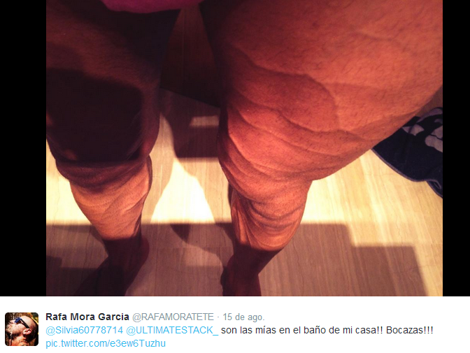Rafa Mora entrenando