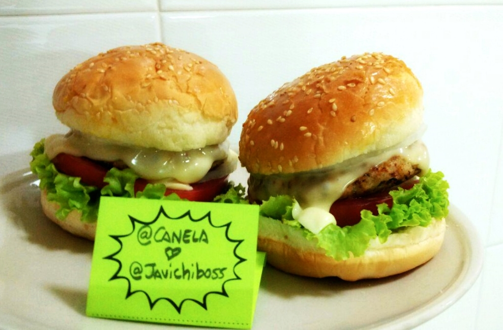 Osco mi receta de hoy? Hamburguesas inside