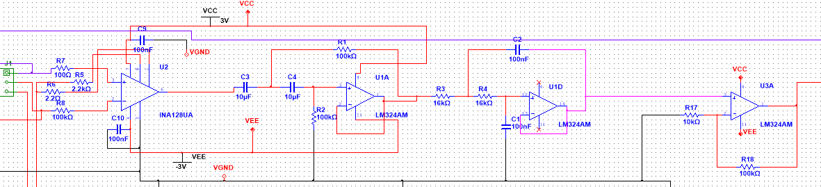 ECG front end circuit