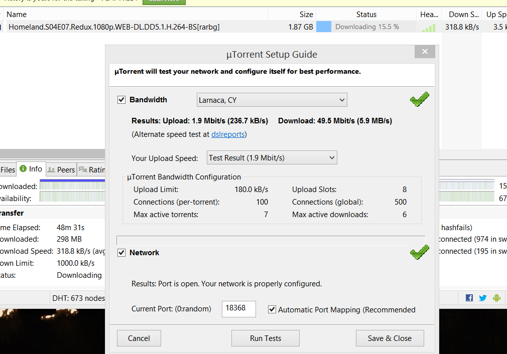 slow utorrent download speed