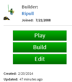 Remove Created Date On A Game S Page Website Features Roblox