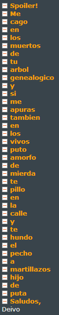 En un lugar de la mancha, en el que el semen no mancha...