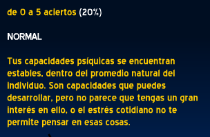 Test de clarividencia