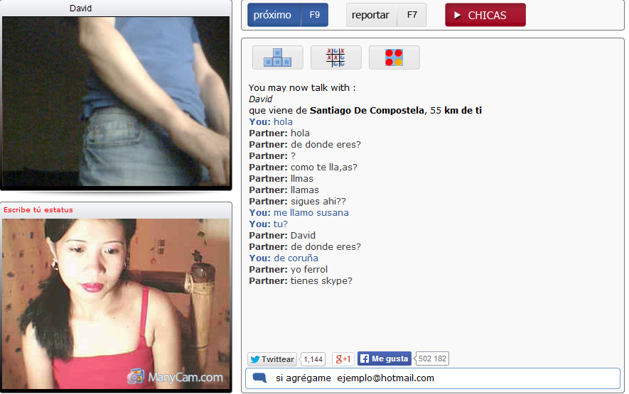 Mas chicas omegle chats con Omegle ahora