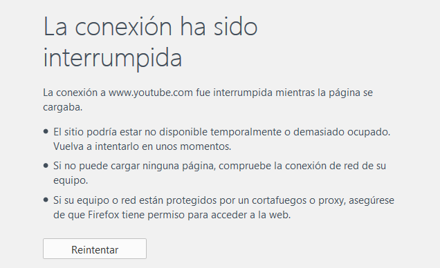 No me funciona ni Google ni Youtube