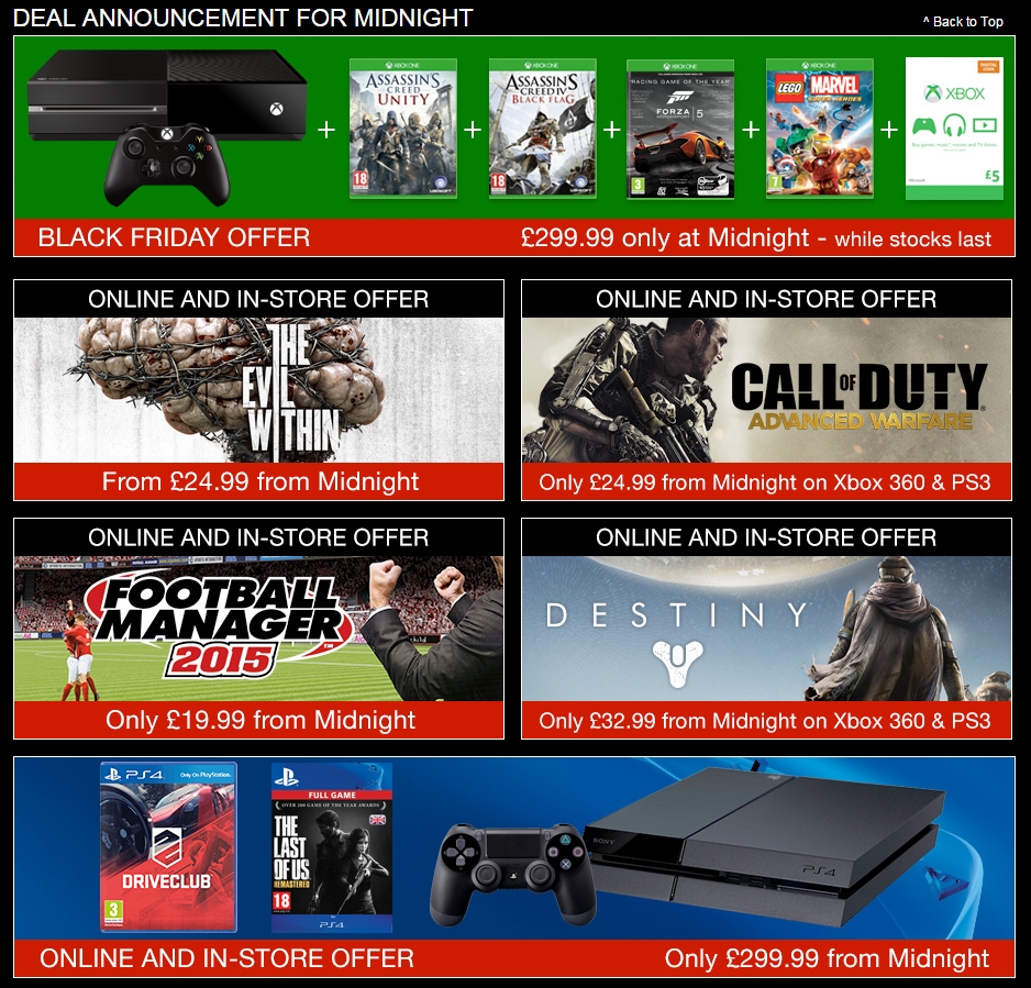 All Black Friday deals UK GAF NeoGAF