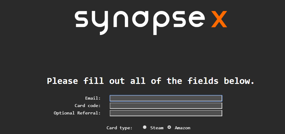 Synapse X Amazon Codes