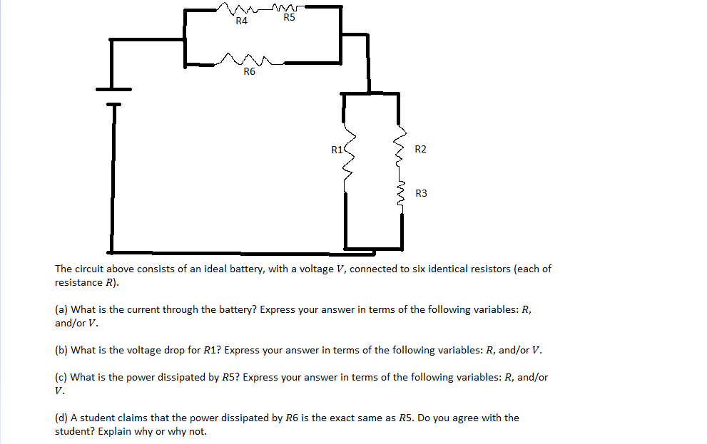 Solved The Circuit Above Consists Of An Ideal Battery Chegg