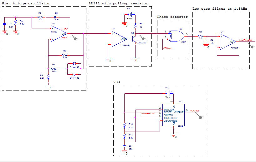 Fsk Modulation And Demodulation Using 555 Circuit Diagram Fs