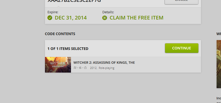 The witcher 2 + The Gamers: Director's Cut Gratis en GoG.