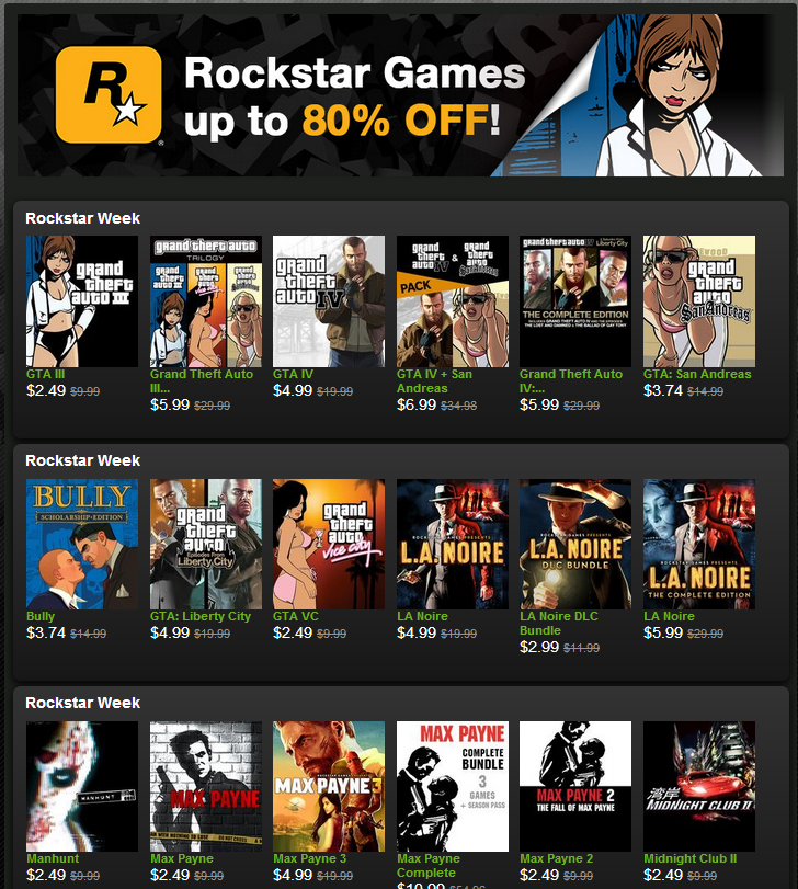 Jogos Rockstar Games - Jogos - Compre Já