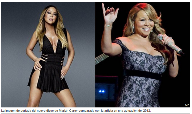 Mariah Carey adelgaza a golpe de Photoshop