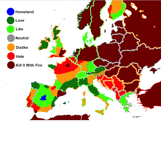 Postea tu mapa de Europa.