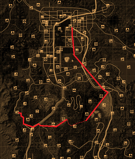 fall out new vegas map