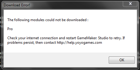 gamemaker studio download does not complete gamemaker studio download does not complete