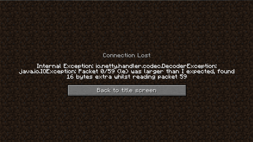 minecraft launcher could not connect to server 2019
